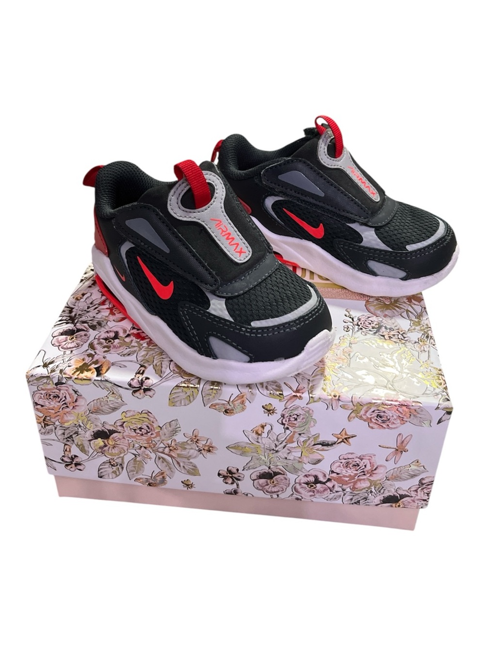 Nike Air Max Bolt Toddler Shoes - Black/Red - Size : 7C
